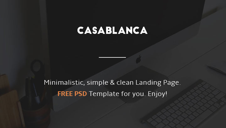Casablanca-Free-PSD-Template