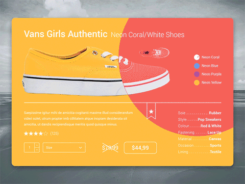 e-commerce-shoes-material-design-card