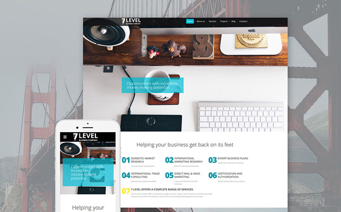 Business firm site template
