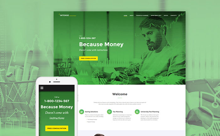 Financial Consultant Website Template