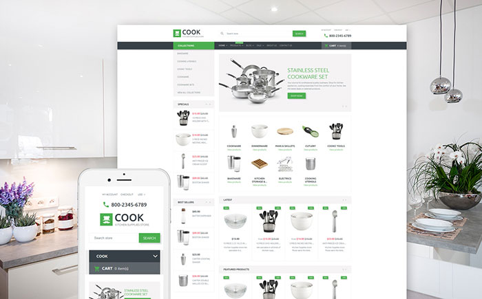 Cookware Shopify Theme 