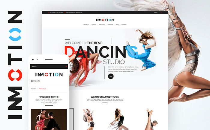  Dance School WordPress Theme 