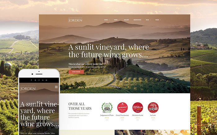 Wine WordPress Theme 